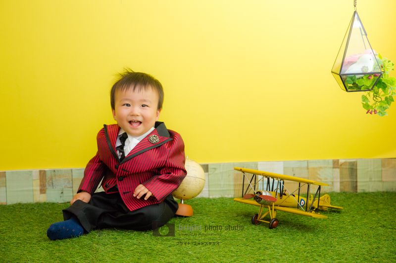 西宮市甲子園写真館フォトスタジオ1歳お誕生日記念